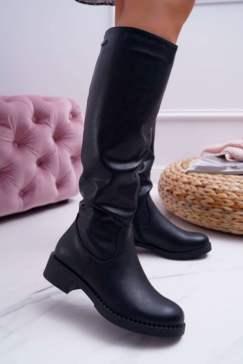 Dámské Kozačky Sergio Leone černé KZ280