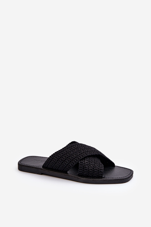 Dámske rovné sandále Big Star NN274077 čierne