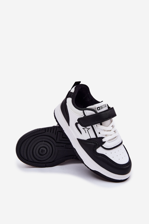 Ľahké Detské Tenisky Big Star RR374052 Čierna-Biela