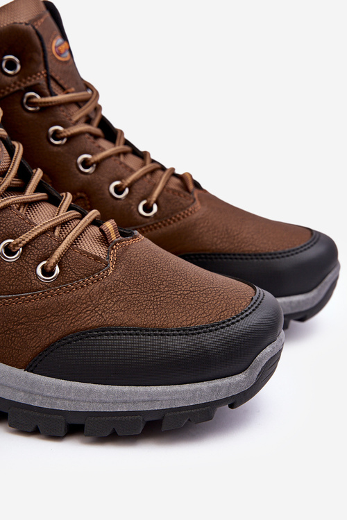 Mužské Klasické Trekkingové Boty Hnědé Gometti