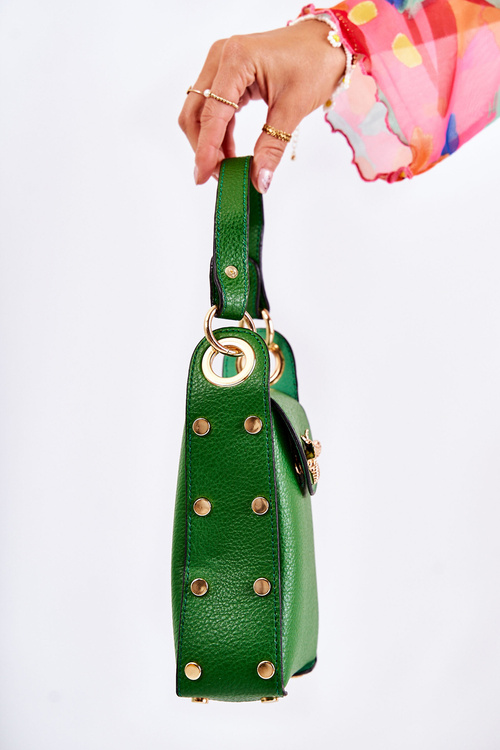 Malá dámska taška s dekoráciou zelenej Ellies