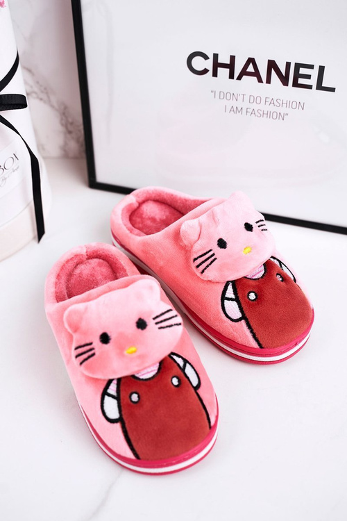 Detský izolovaný žabky Papcie Pink Kitty