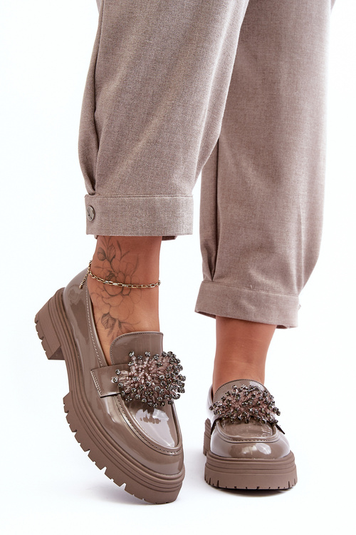 Maľované dámske topánky zdobené béžou Annella