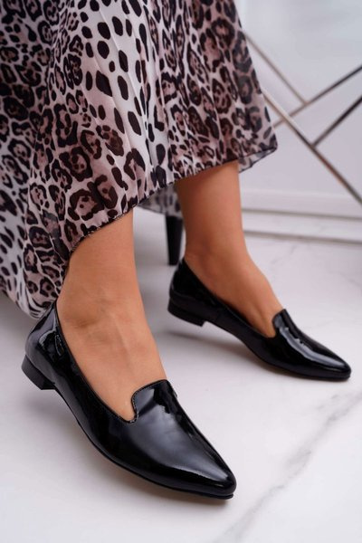 Dámské mokasíny Lakované Černé Sinedos