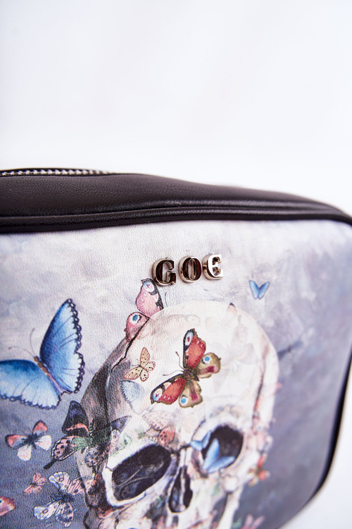 Kožená kabelka Goe Znj011 čierna