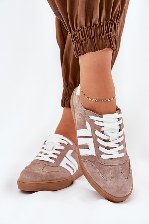 Tenisky Športové Topánky Z Semišu Béžové Vinceza 79517