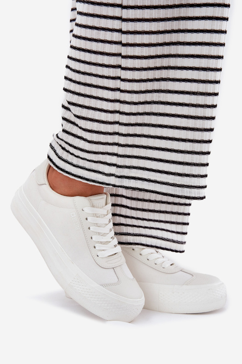 Dámské tenisky na platformě Big Star RR274337 Bílé