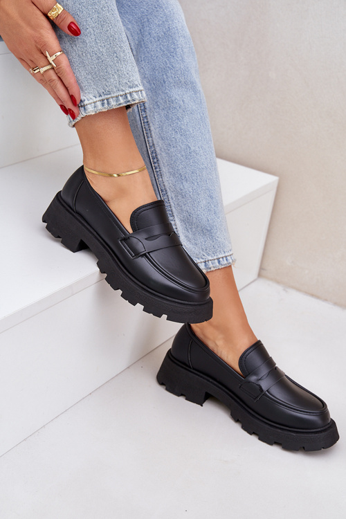 Dámske Mokasíny Z Eko Kože Čierne Sendall