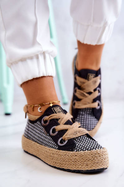 Dámské pletené tenisky Big Star JJ274393 Černá