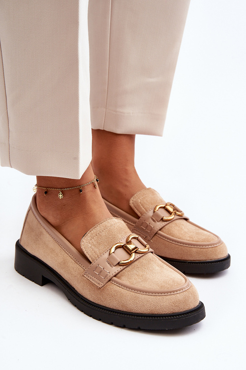 Klasické dámske mokasíny béžové Fiviana