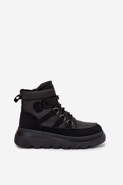 Dámské Botky Trapery Na Platformě Černé Liorae