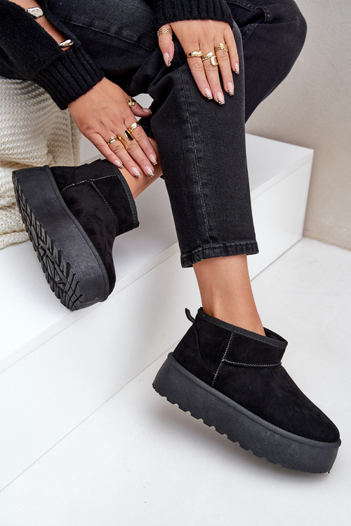 Dámské Sněhule Na Platformě Černé Ninala