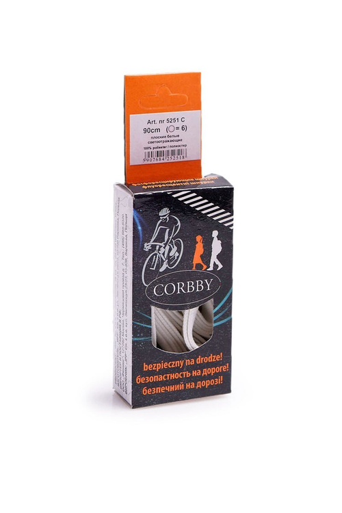 Corbby Fluorescence Biele šnúrky