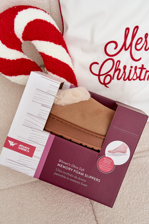 Dámske papuče s kožušinou Camel Eveline