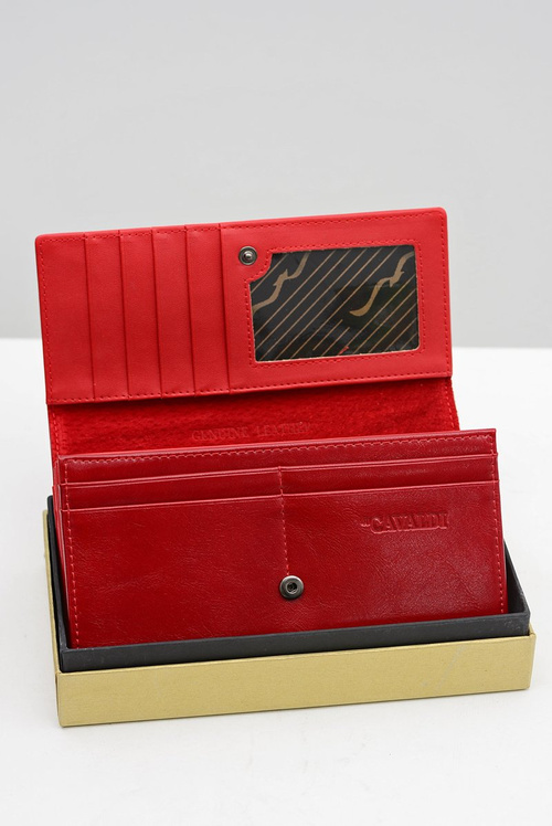 Veľká dámska červená peňaženka