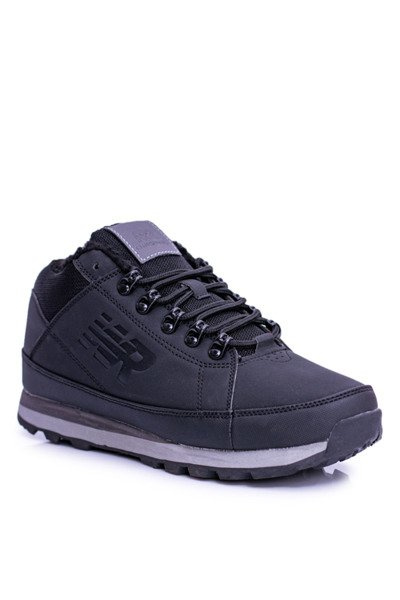 Pánske izolované čierne topánky Newlans2 Trekking topánky