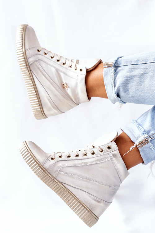 Dámská Sportovní Obuv Goe Kožená Lewski Zlaté 3079