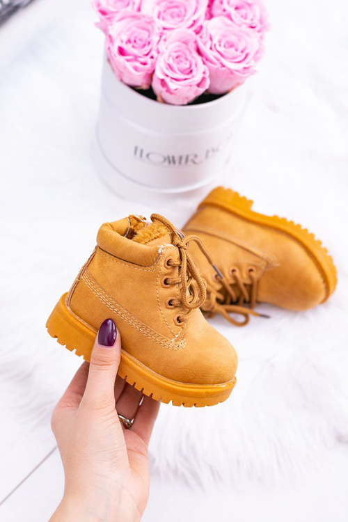 práškové camel teplé Dětské boty traper Dexter