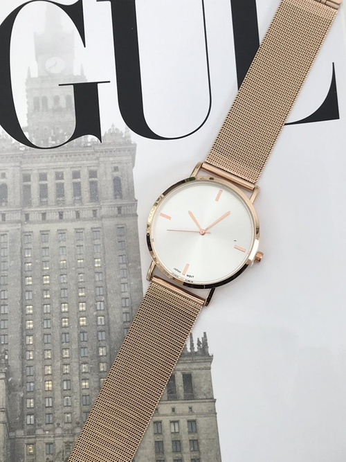 Dámské Hodinky Michael John Lyssa Gold Bracelet / Silver Display