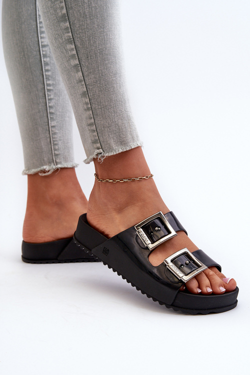 Dámské hladké sandály ZAXY HH285157 černé