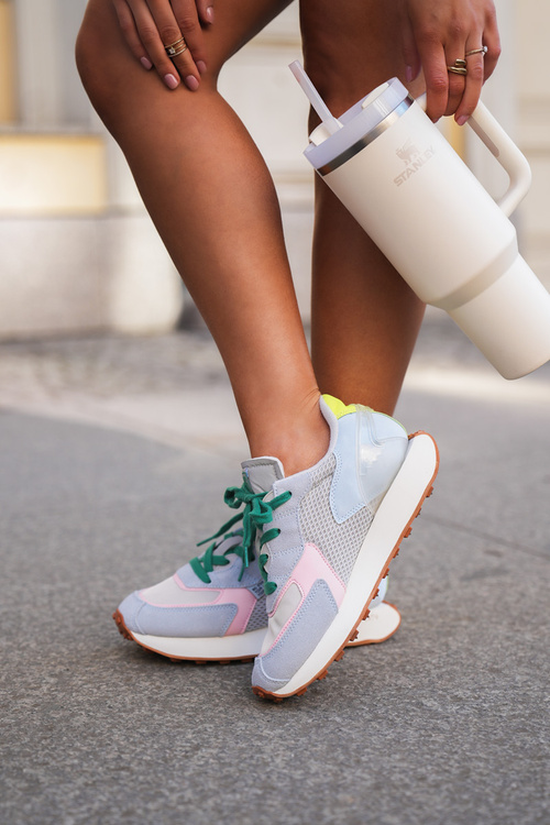 Dámske Tenisky Na Platforme Memory Foam System Big Star NN274682 Modré