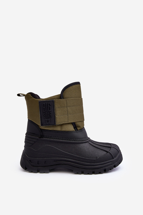 Khaki Big Star MM374123 Detské snehové topánky