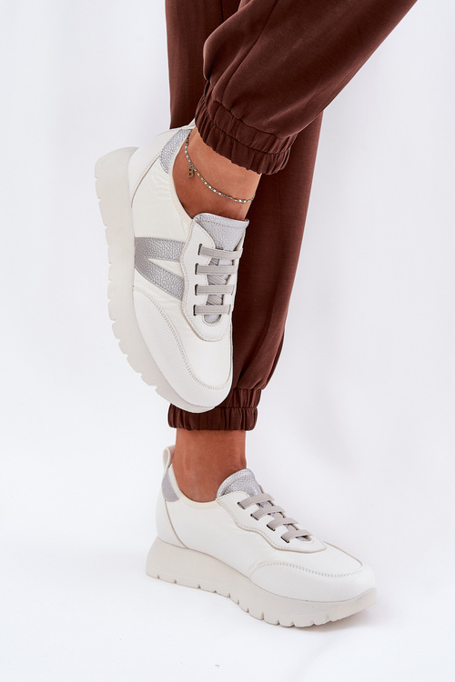 Dámske Športové Topánky Na Platforme Vinceza 58510 Biele