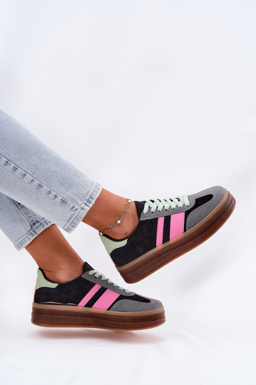 Nízke Sneakers Na Platforme Čierne Ovivene