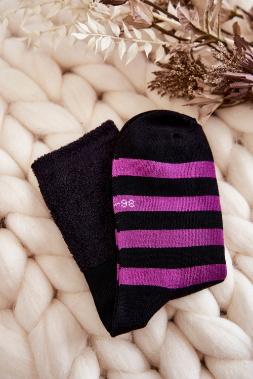 Klasické dámske pruhované ponožky 5-balení viacfarebné