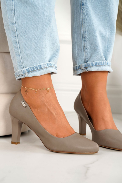 Klasické Lodičky Na Sloupku Cappuccino Eleanor