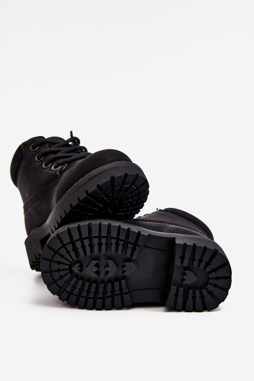 Detské izolované čierne dexter topánky