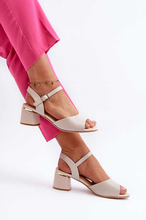 Dámske sandále na nízkom opätku z ekologickej kože Sergio Leone SK876 svetlošedé