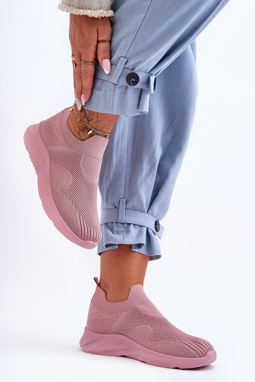 Dámské Sportovní Slip-On Boty Růžové Claris