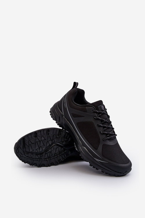 Čierna pánska turistická obuv Menesio