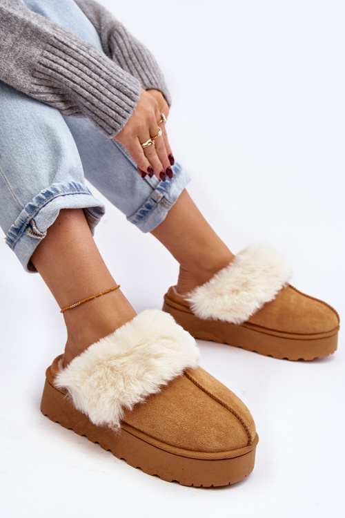 Dámske snehové topánky na platforme Camel Phiniopus