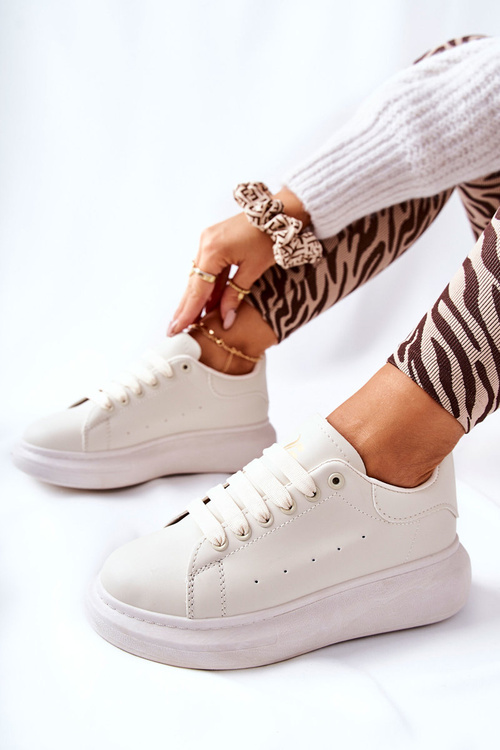 Kozene Sportovní Obuv Na Platformě Béžové Lemmy