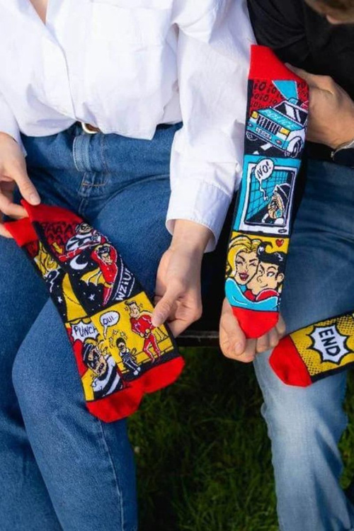 Ponožky COMICS 2 Páry Rainbow Socks