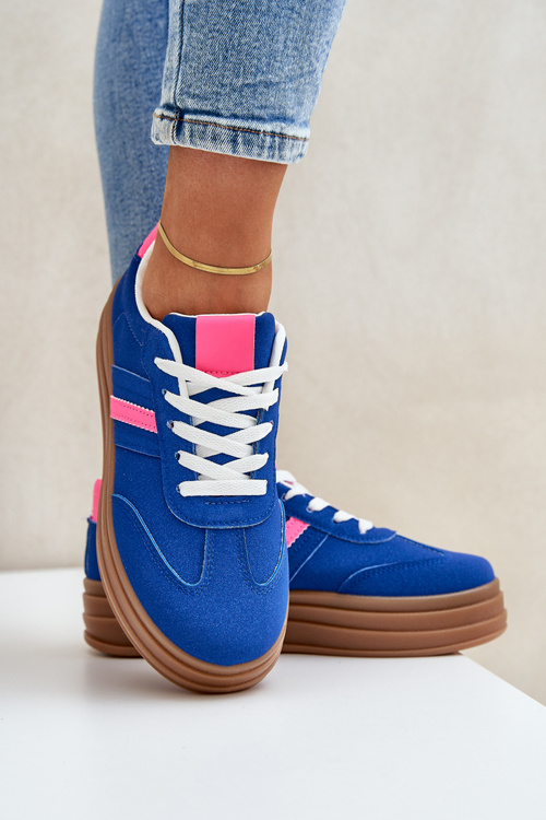 Dámske Tenisky Na Platforme Tmavo Modré Dravinnia