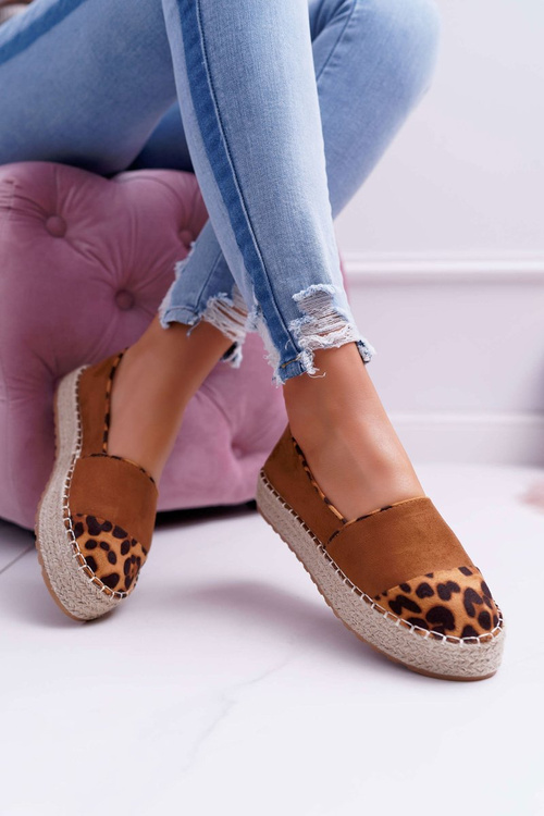 Dámske espadrilles camel Platform Ringer