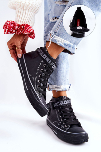 Tenisky na Vysokém Podpatku Big Star GG274026 černé