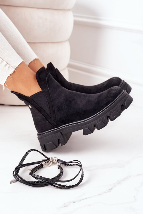 Izolované topánky čierny dobrý dobrý nápad