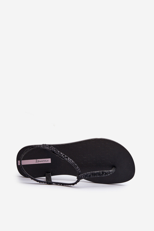 Dámske sandále japonky s flitrami 26914 Ipanema Class Brilha Fem Čierne