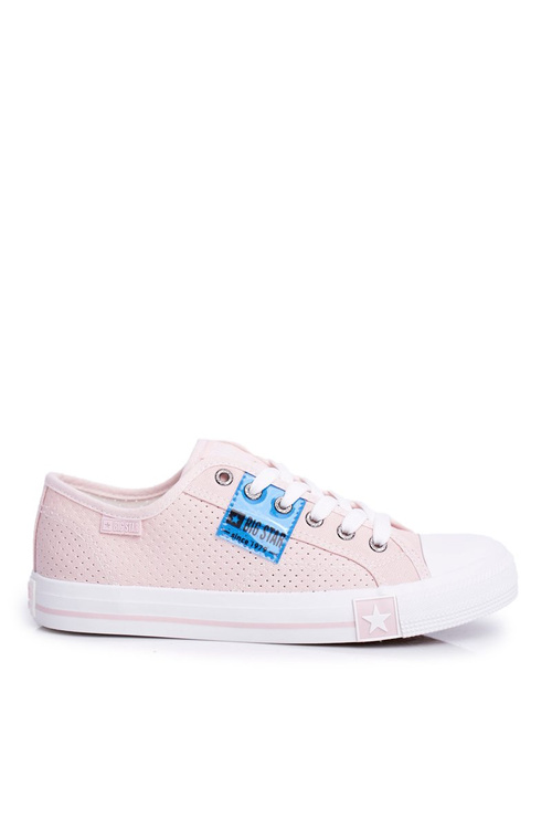 Dámské Tenisky Big Star perforované růžové FF274033