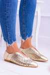Lu Boo Złote Women's Synthia Shoeen topánky