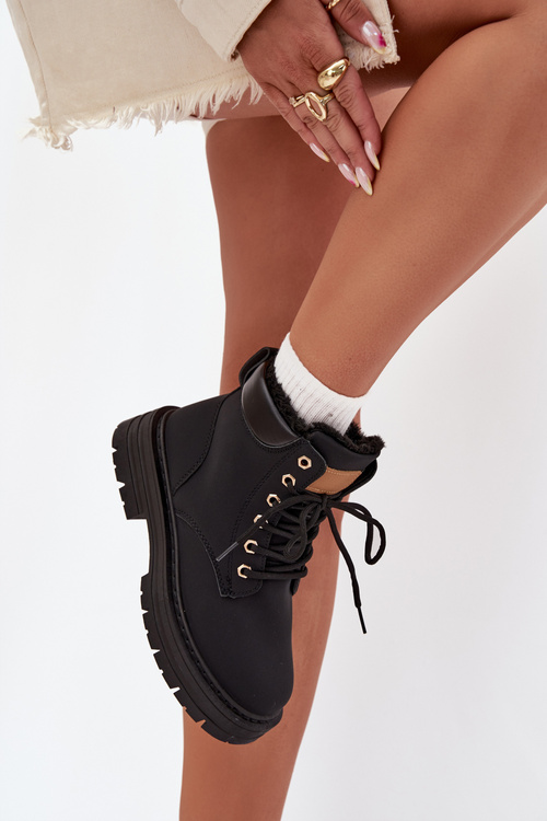 Dámske Zateplené Čižmy Na Zips Čierne Tharika