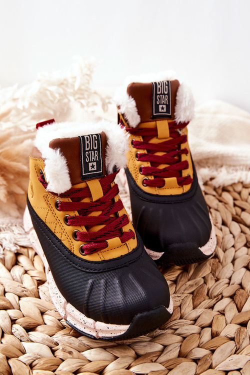 Dětské Oteplovací Boty Big Star II374072 Camel