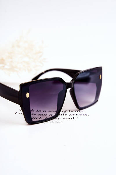 Čtvercové sluneční brýle V110021 černé