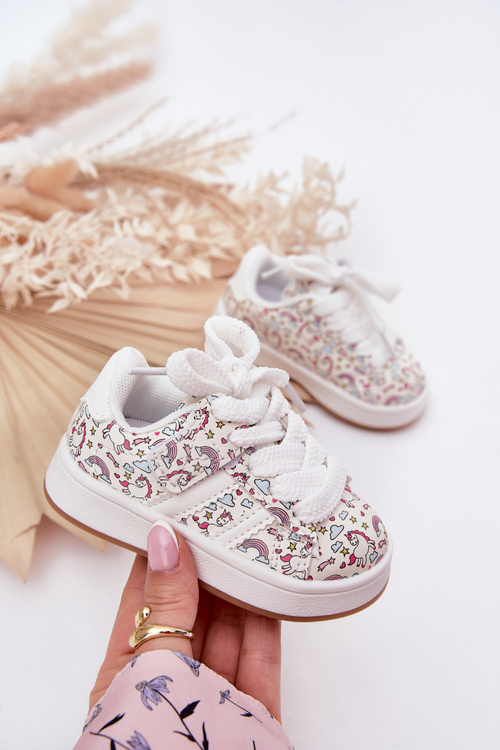 Dívčí Sportovní Boty S Motivem Jednorožce Bílé Ilana