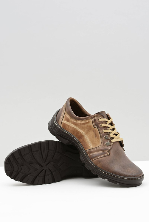 Pánska kožená klasická hnedá favello topánky