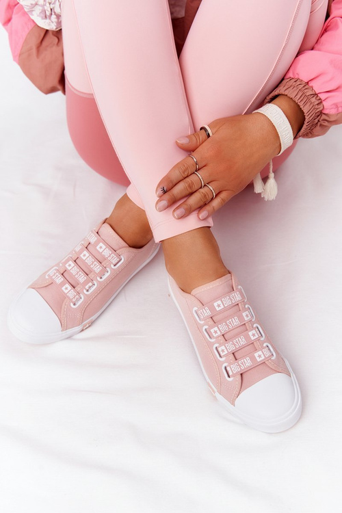 Dámska veľká hviezda HH274096 Pink Sneakers